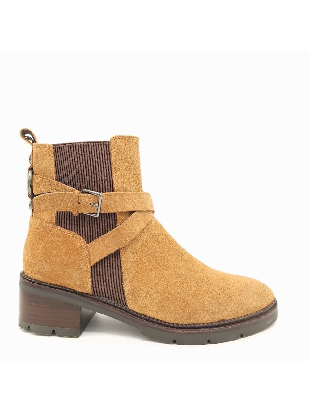NEW Donald Pliner Savvy Boots Brown Suede Rustic Cottagecore Country Womens 8.5